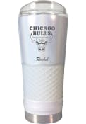 Chicago Bulls Personalized 24 oz Opal Stainless Steel Tumbler - White