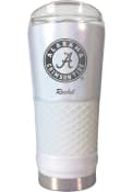 Alabama Crimson Tide Personalized 24 oz Opal Stainless Steel Tumbler - White