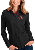 San Francisco 49ers Womens Antigua Glacier Light Weight Jacket - Black