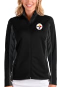 Pittsburgh Steelers Womens Antigua Passage Medium Weight Jacket - Black