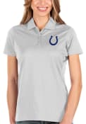 Indianapolis Colts Womens Antigua Balance Polo Shirt - White
