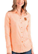 Syracuse Orange Womens Antigua Structure Dress Shirt - Orange