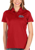 Ole Miss Rebels Womens Antigua Balance Polo Shirt - Red