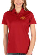 Iowa State Cyclones Womens Antigua Balance Polo Shirt - Red