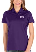 TCU Horned Frogs Womens Antigua Balance Polo Shirt - Purple
