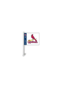 St Louis Cardinals 11x14 Double Sided White Polyester Car Flag - White