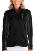 Arizona State Sun Devils Womens Antigua Passage Medium Weight Jacket - Black