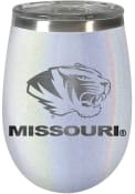 Missouri Tigers 10oz Opal Stemless Wine Stainless Steel Tumbler - White