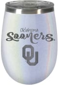 Oklahoma Sooners 10oz Opal Stemless Wine Stainless Steel Tumbler - White