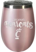 Cincinnati Bearcats 10oz Rose Stemless Wine Stainless Steel Tumbler - Pink