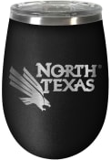 North Texas Mean Green 10oz Stealth Stemless Wine Stainless Steel Tumbler - Black