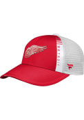 Detroit Red Wings Youth 2022 NHL Draft Trucker Adjustable Hat - Red
