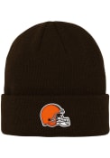 Cleveland Browns Youth Basic Cuff Knit Hat - Brown