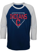 Cleveland Indians Youth Score T-Shirt - Navy Blue