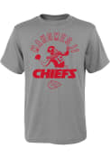 Patrick Mahomes Kansas City Chiefs Youth Strong Arm Name and Number T-Shirt - Grey