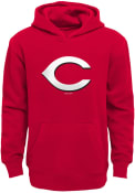 Cincinnati Reds Boys Primary Logo Hooded Sweatshirt - Red