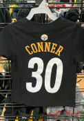 James Conner Pittsburgh Steelers Toddler Outer Stuff Mainliner Name and Number T-Shirt - Black