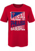 Philadelphia Phillies Boys Billboard Flag T-Shirt - Red