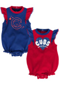 Chicago Cubs Baby Double Trouble One Piece - Blue