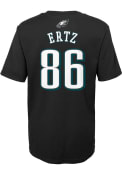 Zach Ertz Philadelphia Eagles Youth Mainliner T-Shirt - Black