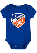 FC Cincinnati Baby Primary Logo One Piece - Blue