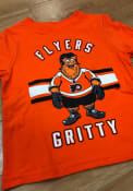 Gritty Philadelphia Flyers Toddler Outer Stuff Gritty Life T-Shirt - Orange