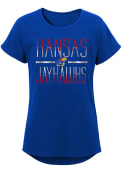 Kansas Jayhawks Girls Glory T-Shirt - Blue