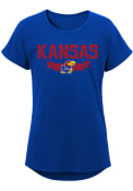 Kansas Jayhawks Girls Winning Fashion T-Shirt - Blue
