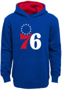 Philadelphia 76ers Youth Prime Hooded Sweatshirt - Blue