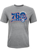 Philadelphia 76ers Youth Full Time Fan Fashion T-Shirt - Grey