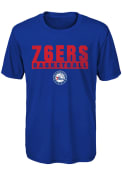 Philadelphia 76ers Youth Split T-Shirt - Blue
