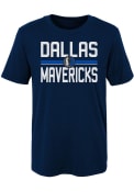Dallas Mavericks Boys Classic T-Shirt - Navy Blue