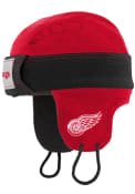 Detroit Red Wings Youth Hockey Helmet Knit Hat - Red