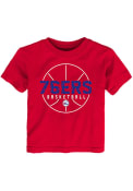 Philadelphia 76ers Toddler Ultra Ball T-Shirt - Red
