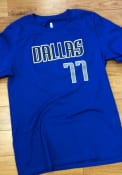 Luka Doncic Dallas Mavericks Youth Name and Number T-Shirt - Blue