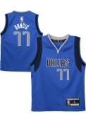 Luka Doncic Dallas Mavericks Boys Outer Stuff Icon Basketball Jersey - Blue