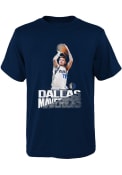 Luka Doncic Dallas Mavericks Youth Splash Screen T-Shirt - Navy Blue
