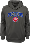 Detroit Pistons Youth Loose Ball Hooded Sweatshirt - Charcoal