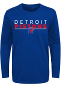 Detroit Pistons Youth Tactical Stance T-Shirt - Blue