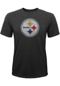 Pittsburgh Steelers Youth Distressed Primary Fashion T-Shirt - Black