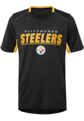 Pittsburgh Steelers Youth Static T-Shirt - Black