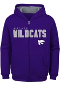 Purple Youth K-State Wildcats Stated Full Zip Jacket