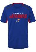 Kansas Jayhawks Youth Static T-Shirt - Blue