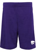 K-State Wildcats Youth Content Shorts - Purple