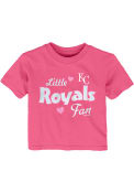 Kansas City Royals Infant Girls Girly Fan T-Shirt - Pink