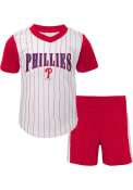 Philadelphia Phillies Toddler Little Hitter Top and Bottom - Red