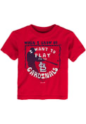 St Louis Cardinals Toddler When I Grow T-Shirt - Red