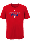 Philadelphia Phillies Boys Nike City Highlight T-Shirt - Red