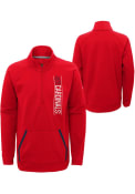St Louis Cardinals Youth Stealth Mode Quarter Zip - Red