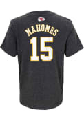 Patrick Mahomes Kansas City Chiefs Youth Name and Number T-Shirt - Charcoal